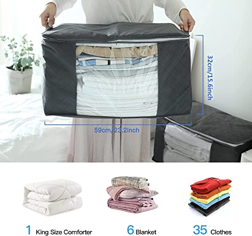 Withosent 3 Pezzi Scatole per Armadio, 90L