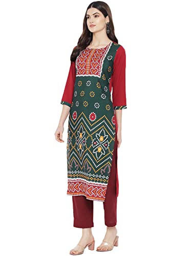 Image of Women's Crepe Straight Kurta