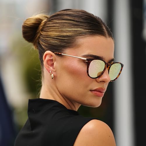 Image of WearMe Pro Round Polarized Sunglasses for Women - UV400 Protection, Lightweight Frame, Vintage Retro Style