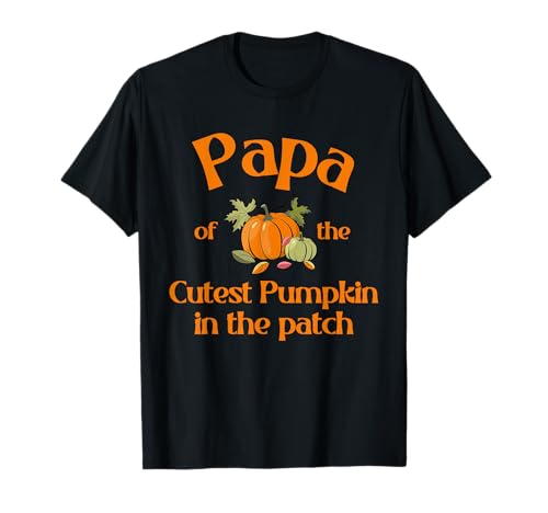 La festa di Halloween di Papa Of The Cutest Cumpkin In The Patch Maglietta