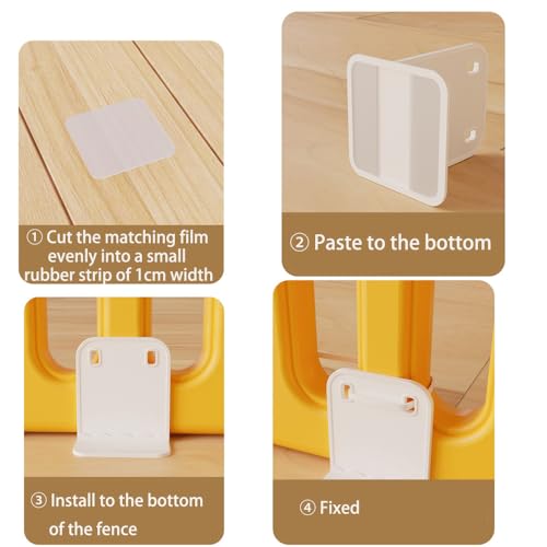 Image of 4pcs Playpen Stabilizer - Anti Slip & Adhesive Fixing Clip, Stand Support