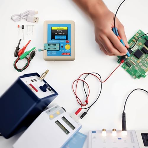 YobiLife LCR-T7 Wielofunkcyjny kolorowy tester tranzystorowy TFT 3,5 cala do rezystora kondensatora diodowego NPN PNP MOSFET ESR Pomiar i testowanie sygnału na podczerwień
