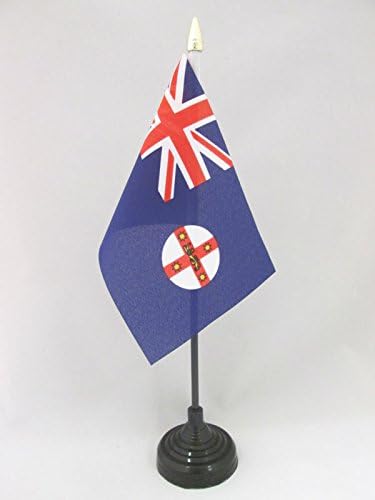 AZ FLAG, New South Wales Table Flag 4'' x 6'', New South Welshmen Mini Desk Flag 100% Polyester 15 x 10 cm