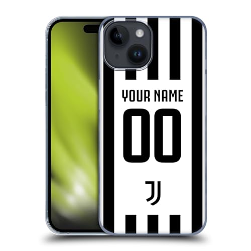 Coque rigide iPhone 15 Juventus personnalisable, finition haut de gamme