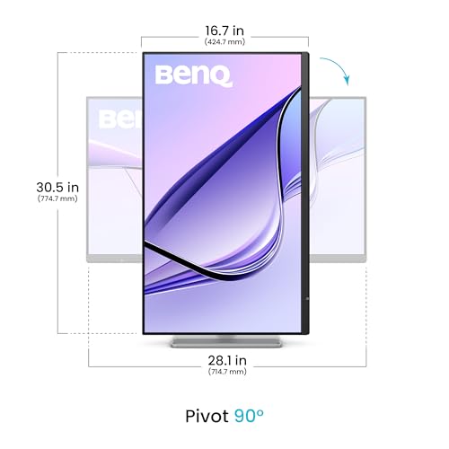 Image of BenQ MA320UG (Smartchoice) 32 inch 4K 120Hz Promotion Nano Gloss Monitor, 98% P3 Color Gamut Dual Thunderbolt 4 96W /15W, Mac Color, Daisy Chain, KVM, Integrated Mac Controls, Height Adjust (Gray)