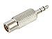 zdyCGTime RCA to 3.5MM Audio Adapter Metal 3.5mm (1/8 Inch) Stereo Plug Male to RCA Female Jack Adaptor Connector(Silver)(2 Packs, 3-Pole)