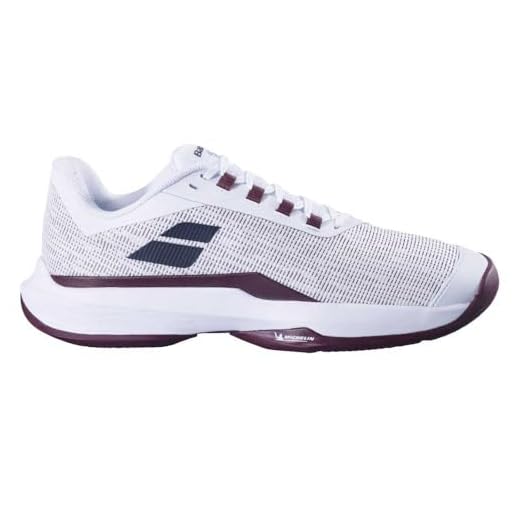 Babolat Hommes Jet Tere 2 Cly Chaussures De Tennis Chaussure Terre Battue Blanc-Rouge Foncé EU 40 Neu