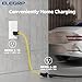 ELEGRP Level 1/2 EV Charger, 16 Amp, Portable J1772 Electric Car Charger, 25FT Cable, NEMA 6-20 Plug and 5-15 Adapter, 110V-240V for BEVs/PHEVs, PBE & LRC Technology