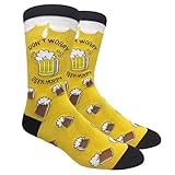 90210 Wholesale 10-13 Graphic Crew Socks Novelty US Flag Trump Eagle Weed Beer Taco Mexico Chili (Don't Worry Beer Hoppy)