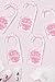 OneDream Baby Closet dividers Hanger separators - Set of 7 Baby Clothes dividers for Closet from Newborn to 24 Months, Acrylic Infant Clothes Divider (Pink)