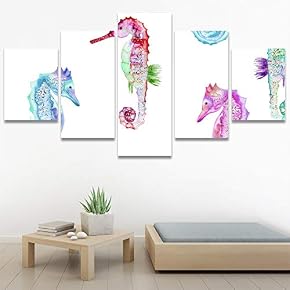 SIGNWIN 5 Panel Canvas Wall Art Modern Art...