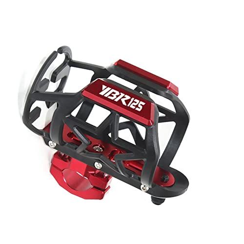 �o�C�N�A�N�Z�T���[ �ɓK�����郄�}�n YBR 125 250 XVS950 SCR950 YBR125 YBR250 XVS 950 SCR �I�[�g�o�C�A�N�Z�T���[�h�����N�J�b�v�z���_�[���{�g���}�E���g�A���~(Red-YBR125)