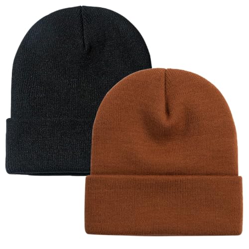 Image of ZOORON Beanie for Men Women Slouchy Winter Beanie Hats Cuffed Skull Caps