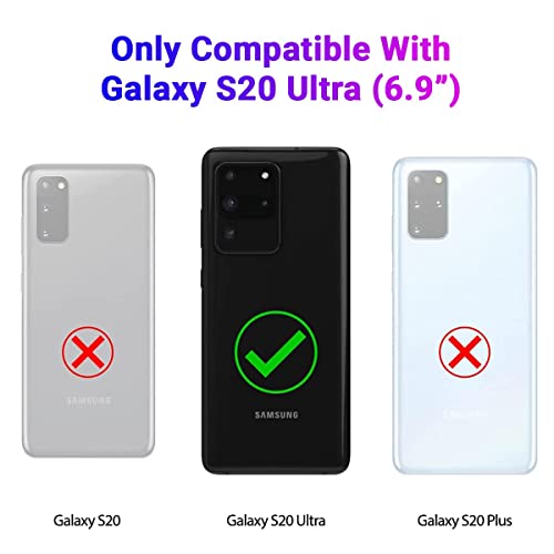 Image of MOBILOVE Back Cover Case for Samsung Galaxy S20 Ultra | Pure Liquid Soft Matte Silicone Case with Logo and Comes with Camera and Screen Protection Back Cover for Samsung Galaxy S20 Ultra (Black)