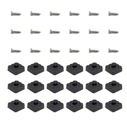 YXIING 18 Pcs Rubber Feet for Garden Furniture with 18 PCS Screws, Rubber Outdoor Furniture Feet Protectors for Garden Chairs Leg Protectors
