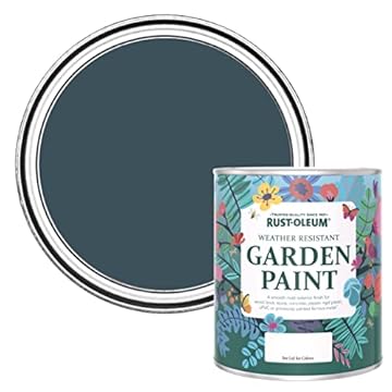Rust-Oleum Blue Mould Resistant Garden Paint in Matt Finish - Evening Blue 750ml