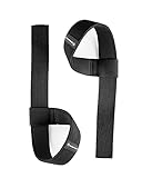 Gradient Fitness Handschlaufen zum Gewichtheben (2er-Pack) | Weiche, mit Neopren gepolsterte 20-Zoll-Gurte. Reduziert das Verletzungsrisiko beim Gewichtheben, Bodybuilding (Schwarz)