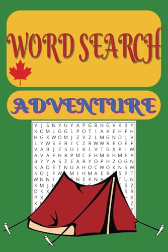 WORD SEARCH PUZZLE CAMPING AND ADVENTURE: WORD SEARCH WITH 55 PUZZLES, 6X9 SIZE, 84 PAGES