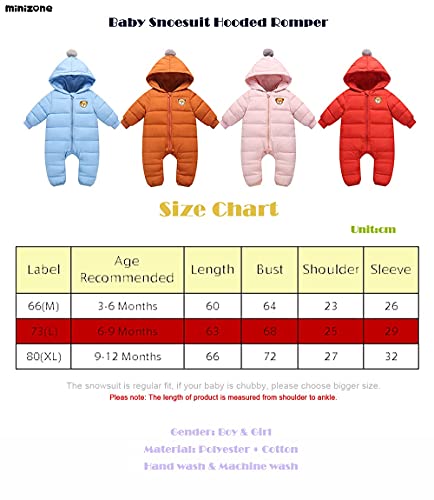 Baby skipak, overalls met capuchon, winter rompertjes, katoenen jumpsuit, outfits 9 - 24 maanden - Image 8
