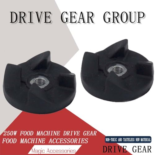 6 PCS Top Base Gear Top Base Plastic Gear Rubber Blade Gears Blender Replacement Parts Blender Coupler for Magic Blender 250W Juicer Juicer Accessories Part 1.18in Diameter - Image 2