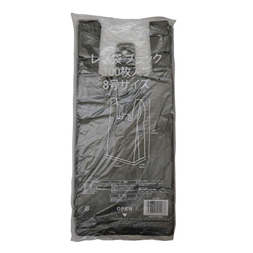 伊藤忠リーテイルリンク レジ袋 ブラック No.8 100枚入