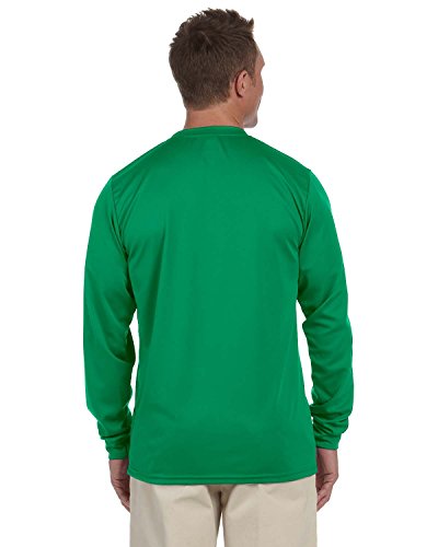 Augusta Sportswear Men's Large Wicking Long Sleeve T-Shirt, Kelly #TOP6