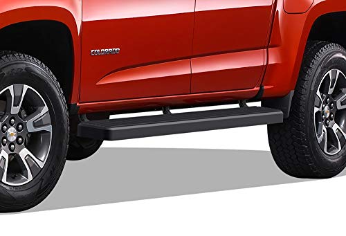 APS (Black 6 inches 304 Stainless Steel Running Boards Nerf Bars Side Steps Compatible with Chevy Colorado GMC Canyon 2015-2025 Crew Cab
