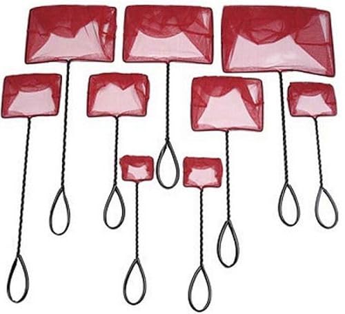 Infra Red Easy Catch Mesh Aquarium Fish Net 2, 3, 4, 5, 6, 8 & 10 inch - Quick Catch Nylon for Pond, Tank, Cleaning (8" Net)