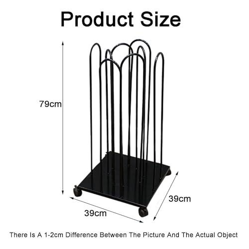 Support de rangement pour cintres noir idéal pour buanderie moderne - 3