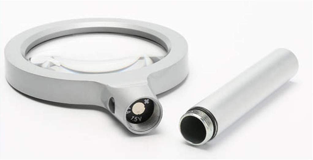 Lupa de Mano, Lupa de Lectura Pantalla portátil con 12 Luces LED, Zoom 3X y 10x, Lente 110 mm