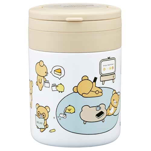 スケーター(Skater) 保温 保冷 スープジャー 300ml 折りたたみハンドル付 リラックマ ベーシック LJFO3-A