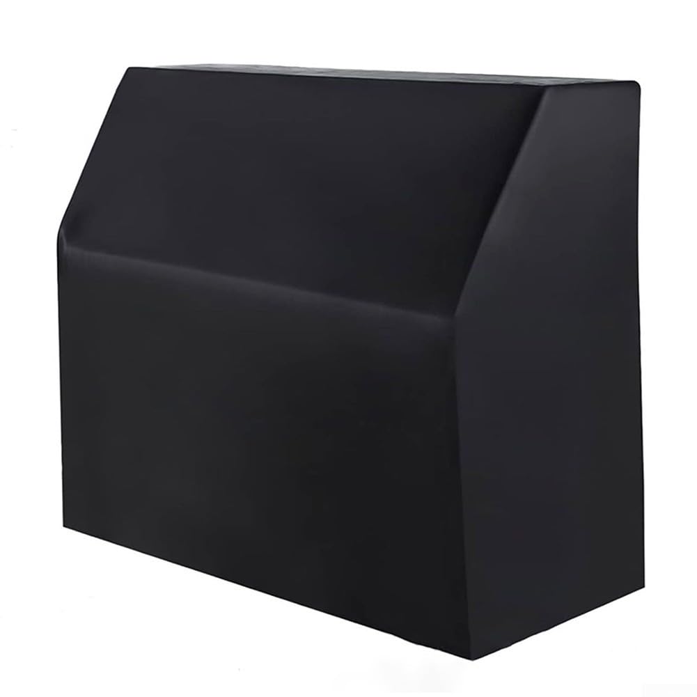 Copertura per pianoforte verticale Oxford 420D con rivestimento argento, 153 x 35 x 110 cm, custodia protettiva antipolvere completa per uso interno ed esterno, custodia nera inclusa