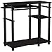 Furinno Abbott Computer Desk with Bookshelf, Espresso/Black