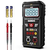 KAIWEETS テスター 4000カウント デジタルマルチメーター オートレンジ AC/DC電圧 抵抗 連続性 真の実効値 抵抗 NCV機能（非接触電圧検出） 小型 日本語取扱書付き KM200S
