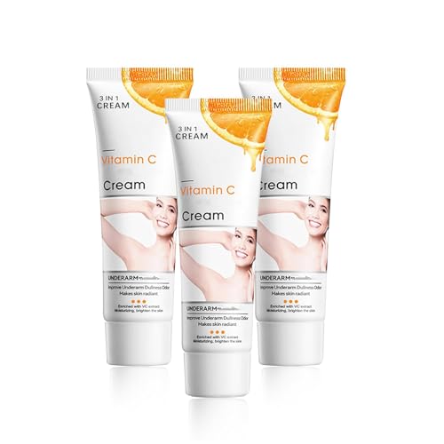 Crema Blanqueadora Corporal Unisex - Hidratante, Iluminadora, y Aclaradora de Manchas en la Piel, Ideal para Axilas, Cuello, Codos y Zonas Oscuras-50g (3pcs)