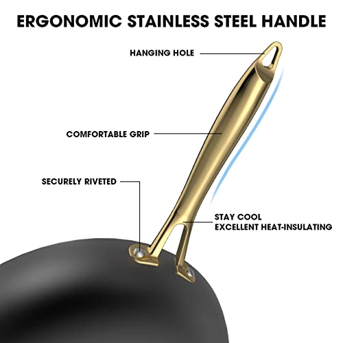 imarku Non Stick Frying Pans, Nonstick Cast Iron Skillets 3 Pcs 8