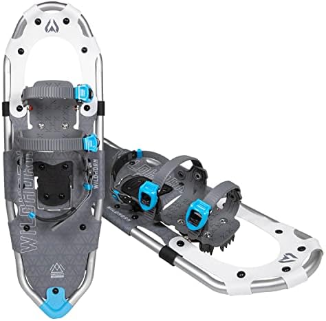 WildHorn Outfitters Sawtooth Snowshoes for Women, Mens, and Youth. Fully Adjustable Snowshoes Bindings, Lightweight Material, Hard Pack Grip Teeth