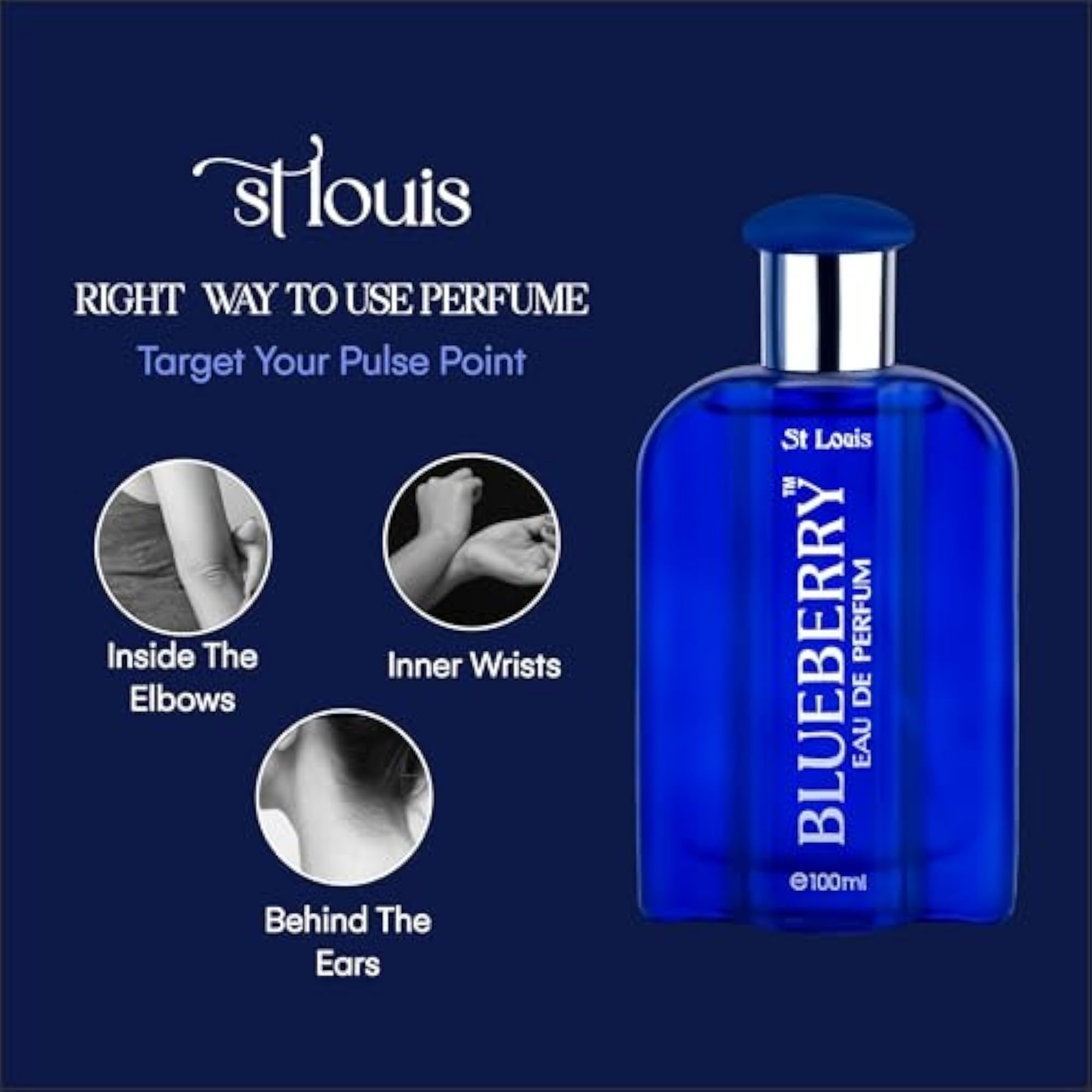 St Louis Blueberry Long Lasting Fragrance, 100ml
