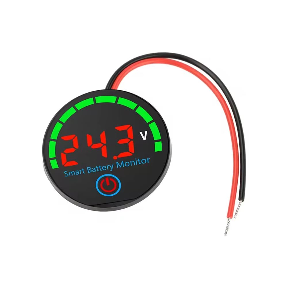 Jnchdghwa Red Led Battery Level Indicator Digital Voltmeter 12V/24V 36V/48V Lithium Battery Capacity Board Voltage Charge Tester
