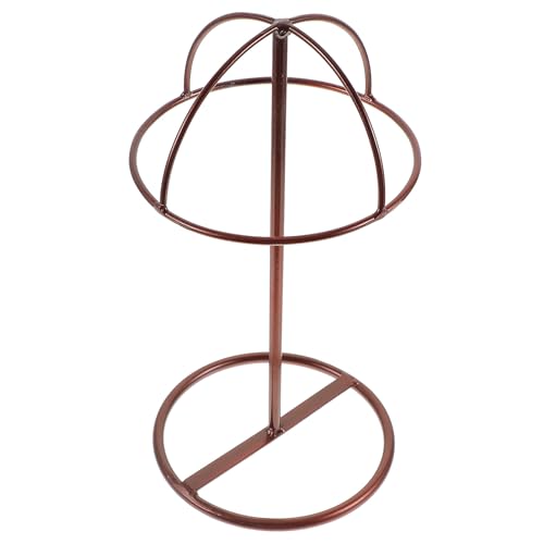 Genérico Soporte para Sombreros de Metal Resistente en Forma de Cúpula Perchero Dorado para Exhibición Comercial Soporte para Gorra y Peluca Adecuado para Tienda y Hogar Organizador de