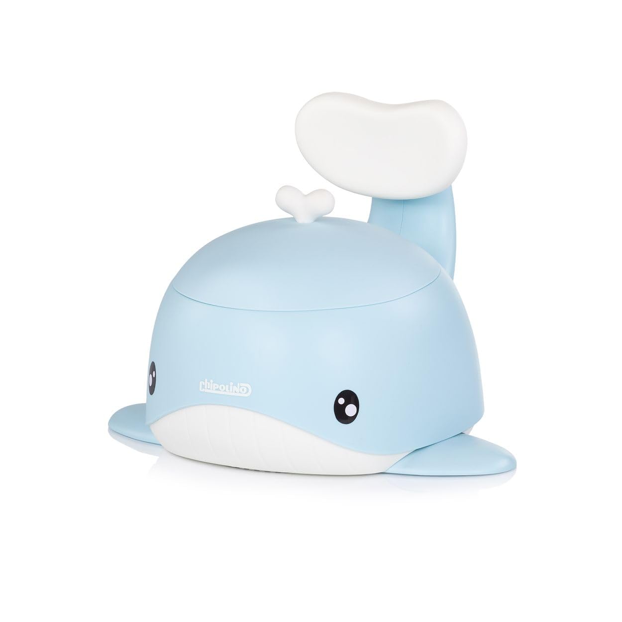 Chipolino Töpfchen Wal Innenbehälter Toilettentrainer Deckel Rückenlehne 15 kg blau