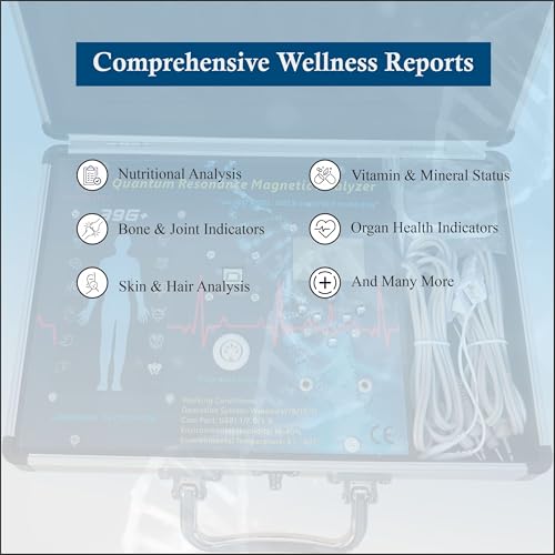 Image of 2026 Advanced 39G+ Quantum Resonance Magnetic Analyzer with 8-Mode TENS Therapy | 3-in-1 Full Body Scanner & Pain Relief Machine | Includes Slippers, Pads & Ear Clips | 54 Health Reports | Windows Laptop Compatible | Professional Health Analyzer with Rod