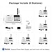 Wuloo Intercoms Wireless for Home 1 Mile Range 22 Channel 100 Digital Code Display Screen, Wireless Intercom System for Home House Business Office, Room to Room Intercom Communication (6 Packs, White)