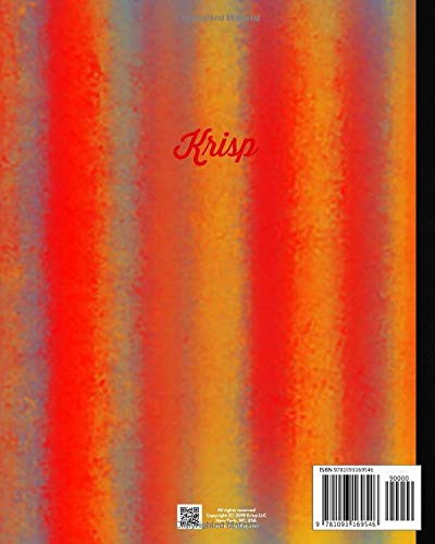 Krisp Blank Guitar Tab Notebook Journal - Tablature Sheet Music Staff Manuscript Composition Paper (Colorful Light) #TOP1