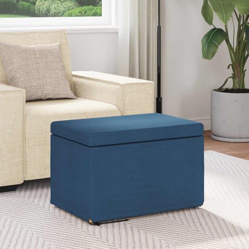 Tabouret bleu en tissu pour optimiser les petits espaces