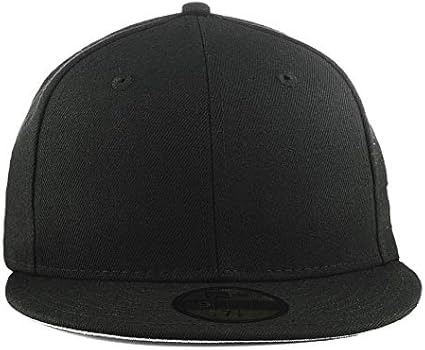 Blank black fitted hat Clearance