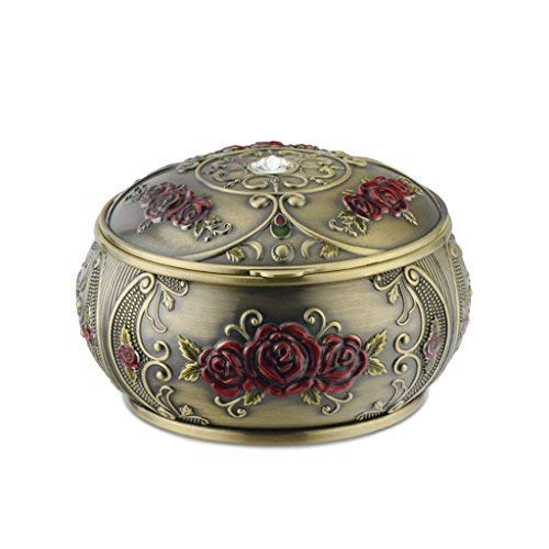 KEKEYANG Ashtray covered windproof inside antique complex creative alloy Suie Home