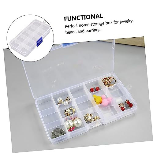 Boîtes de rangement plastiques 3pcs 10 compartiments transparents pour stocker vos perles - 7
