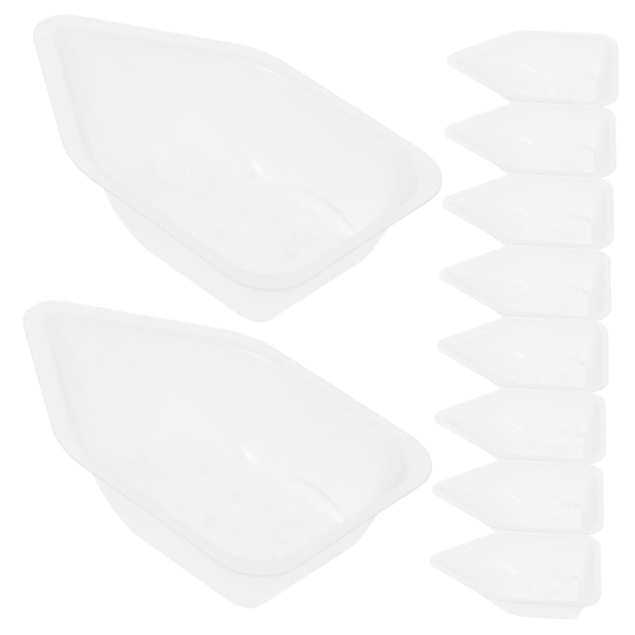 BESTonZON 10pcs Portable Weighing Trays 70ml Plastic Weighing Dishes for Accurate Measuring for and Cosmetics Use