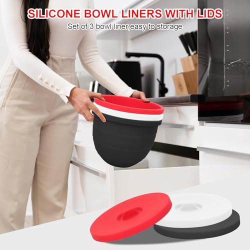 Revestimientos plegables de silicona para bowl 5 qt miniatura 6